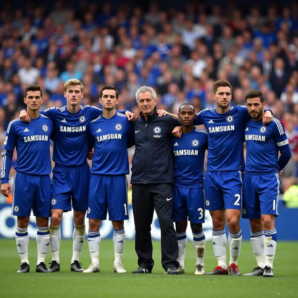 Hình ảnh đội hình huyền thoại của Chelsea dưới thời HLV Jose Mourinho