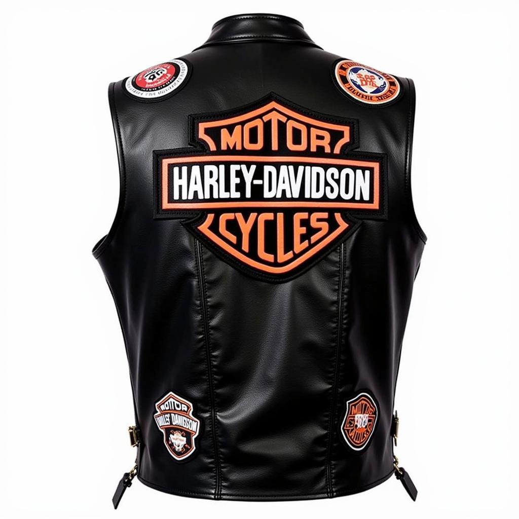 Áo gile Harley Davidson cổ điển