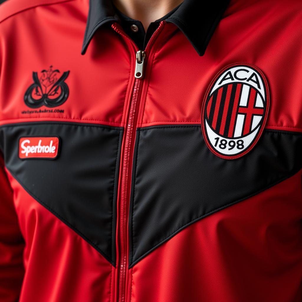 Áo khoác AC Milan phong cách Retro