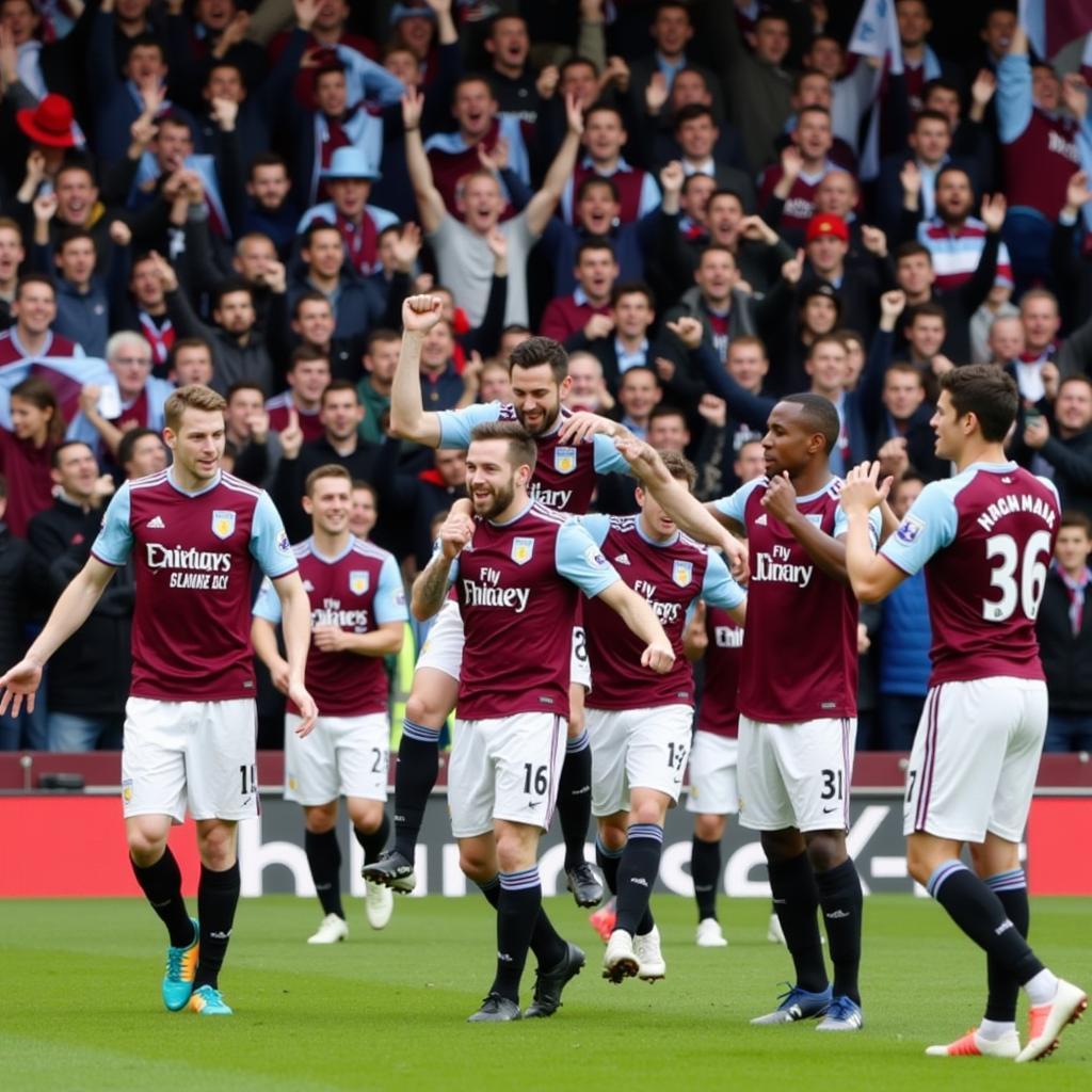 Aston Villa FC Chúc Mừng Chiến Thắng