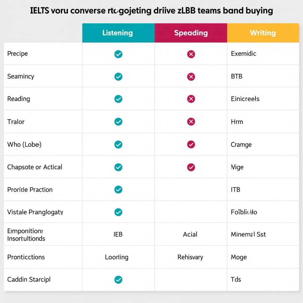 Bảng chuyển đổi điểm IELTS sang CLB