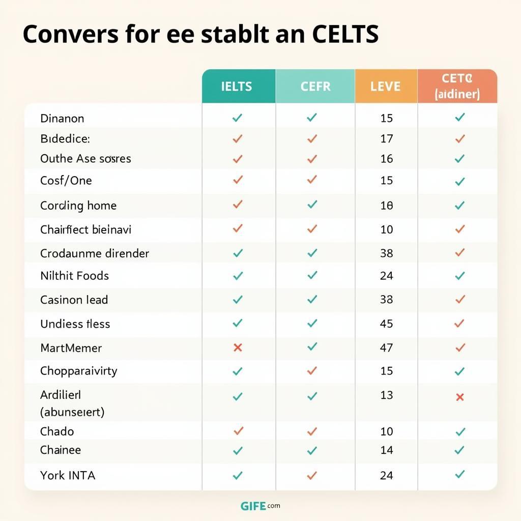 Bảng Quy Đổi Điểm IELTS và Trình Độ CLB