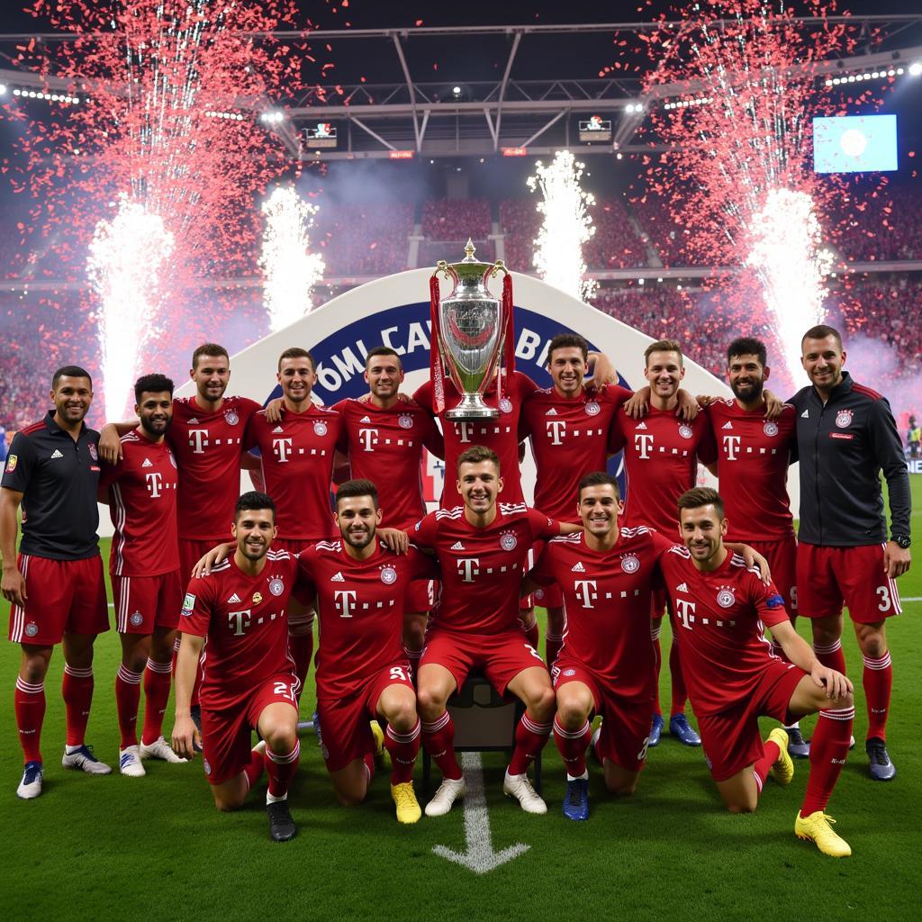 Bayern Munich ăn mừng chức vô địch Bundesliga