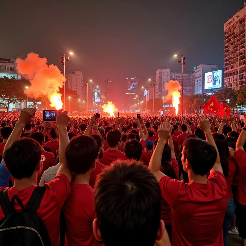 Cổ động viên bóng đá thành phố Hồ Chí Minh nổi tiếng với sự cuồng nhiệt và nhiệt tình