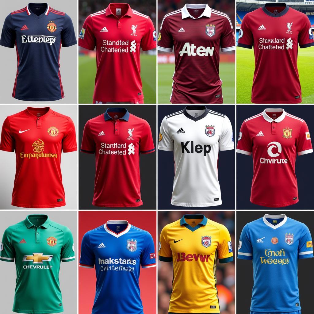 Premier League Teams with Diverse Jerseys