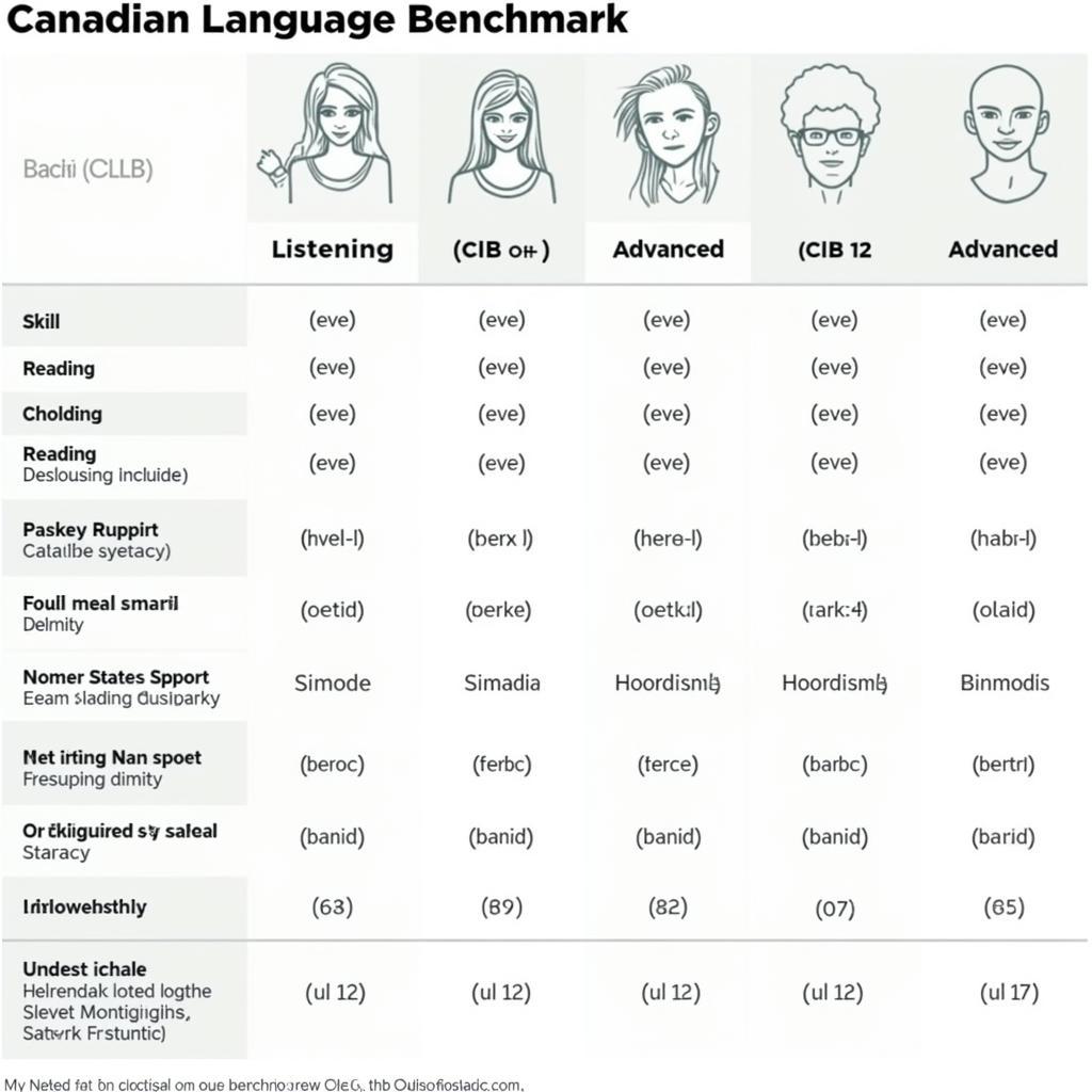 Canadian Language Benchmark CLB Levels