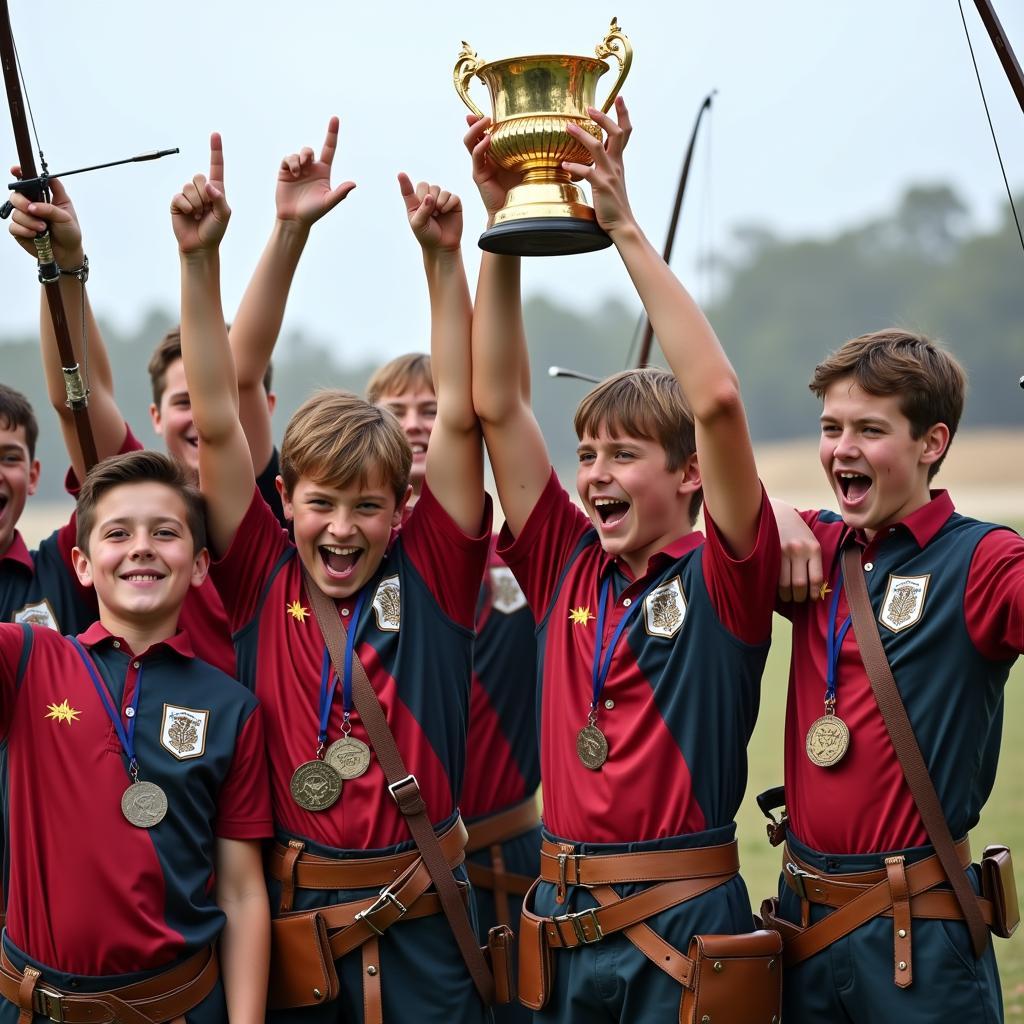 Archery club celebrates victory