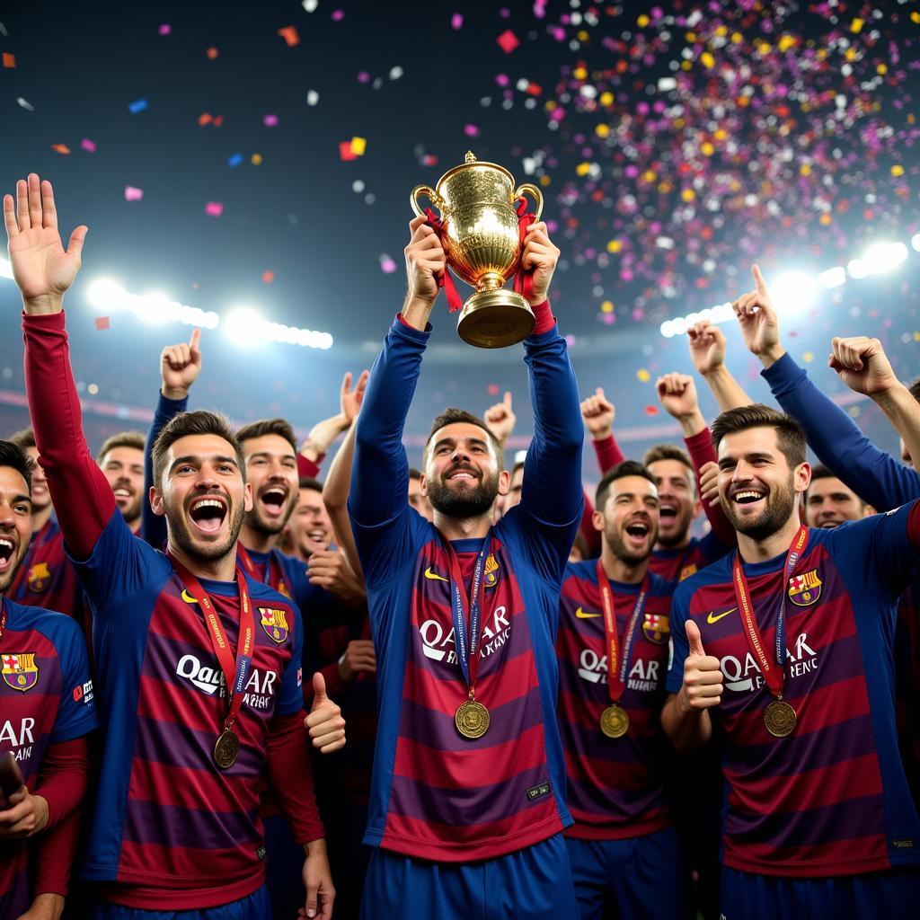 CLB Barca 2017 Vô Địch Copa Del Rey