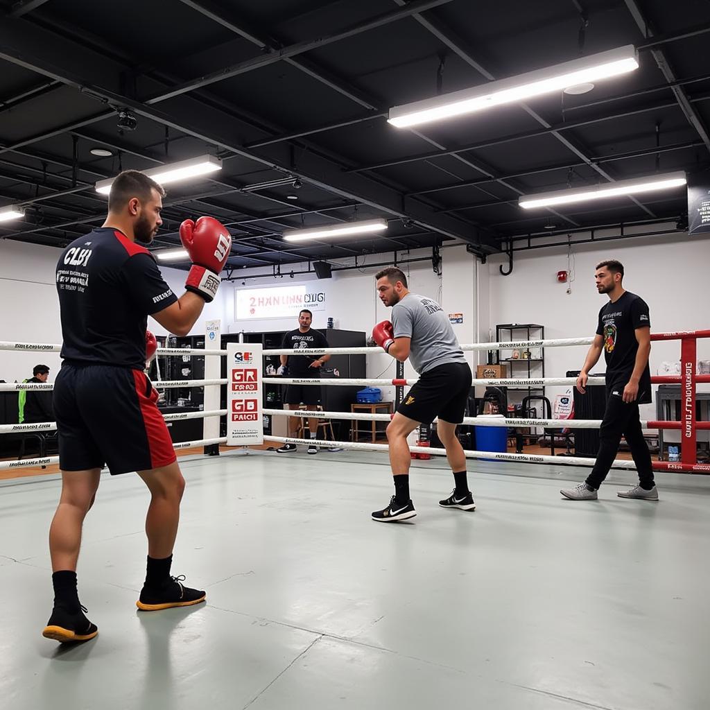 Không gian tập luyện hiện đại tại CLB Boxing Nhà Văn Hóa Phan Đình Phùng