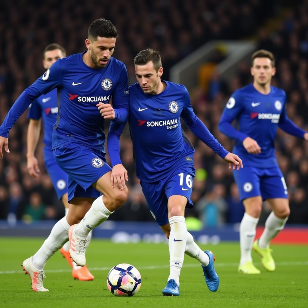 Mateo Kovacic thi đấu cho Chelsea