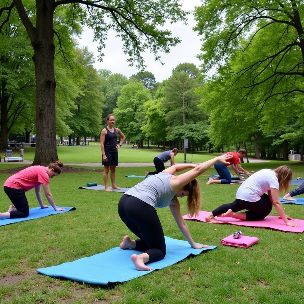 Lớp học Yoga tại CLB Dưỡng Sinh