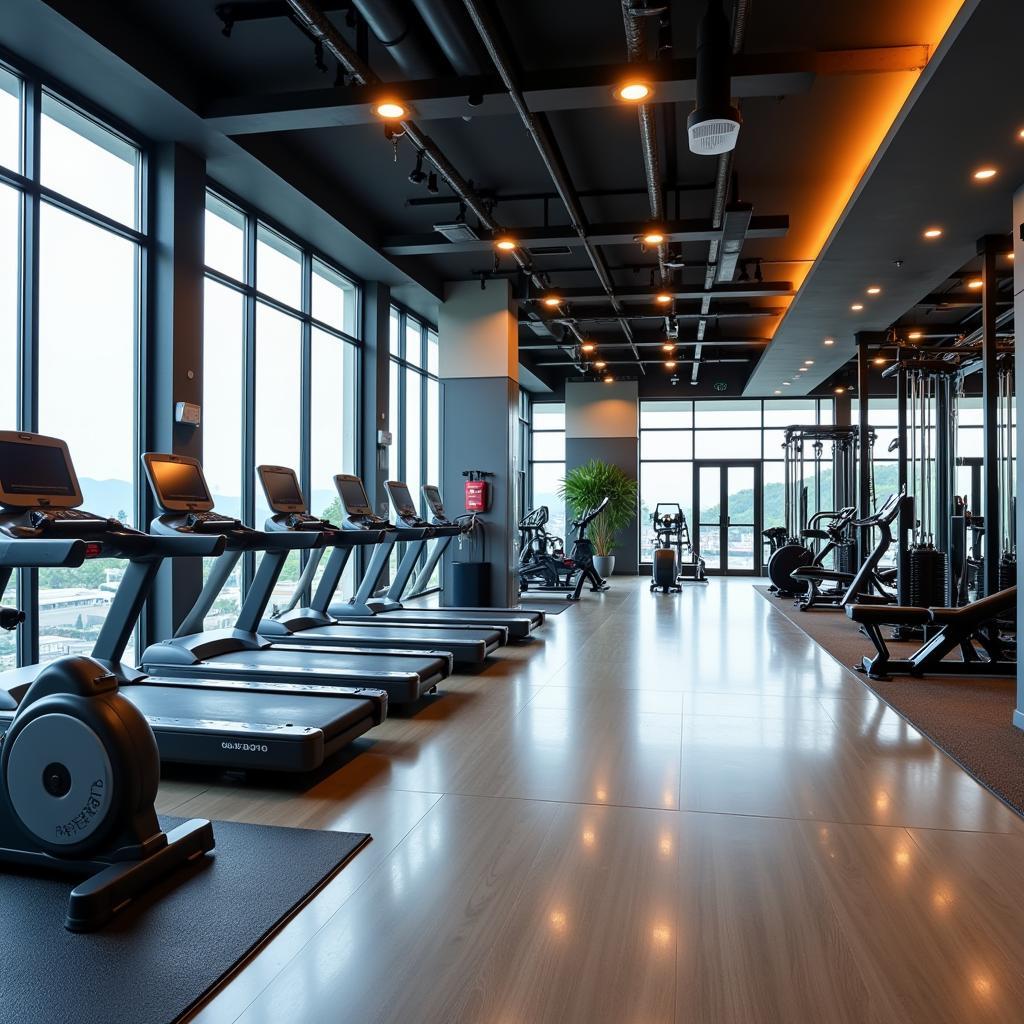 Phòng tập gym hiện đại tại Nha Trang