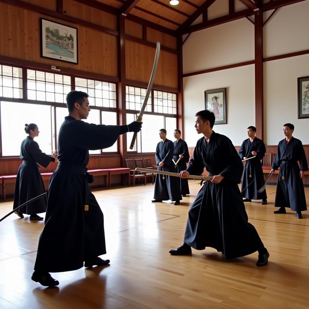 CLB Kendo Hà Nội tập luyện