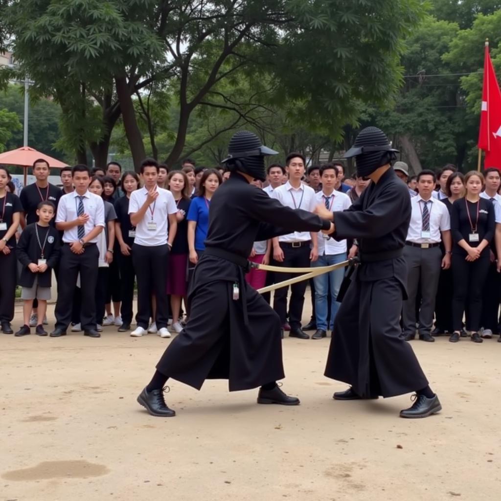 CLB Kendo Hà Nội thi đấu