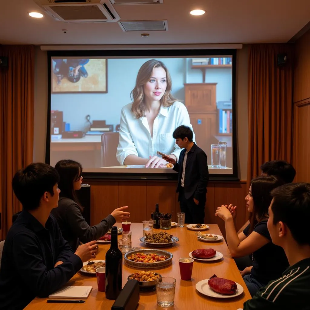 CLB Tiếng Anh Ký Túc Xá Bách Khoa Organizes a Movie Night