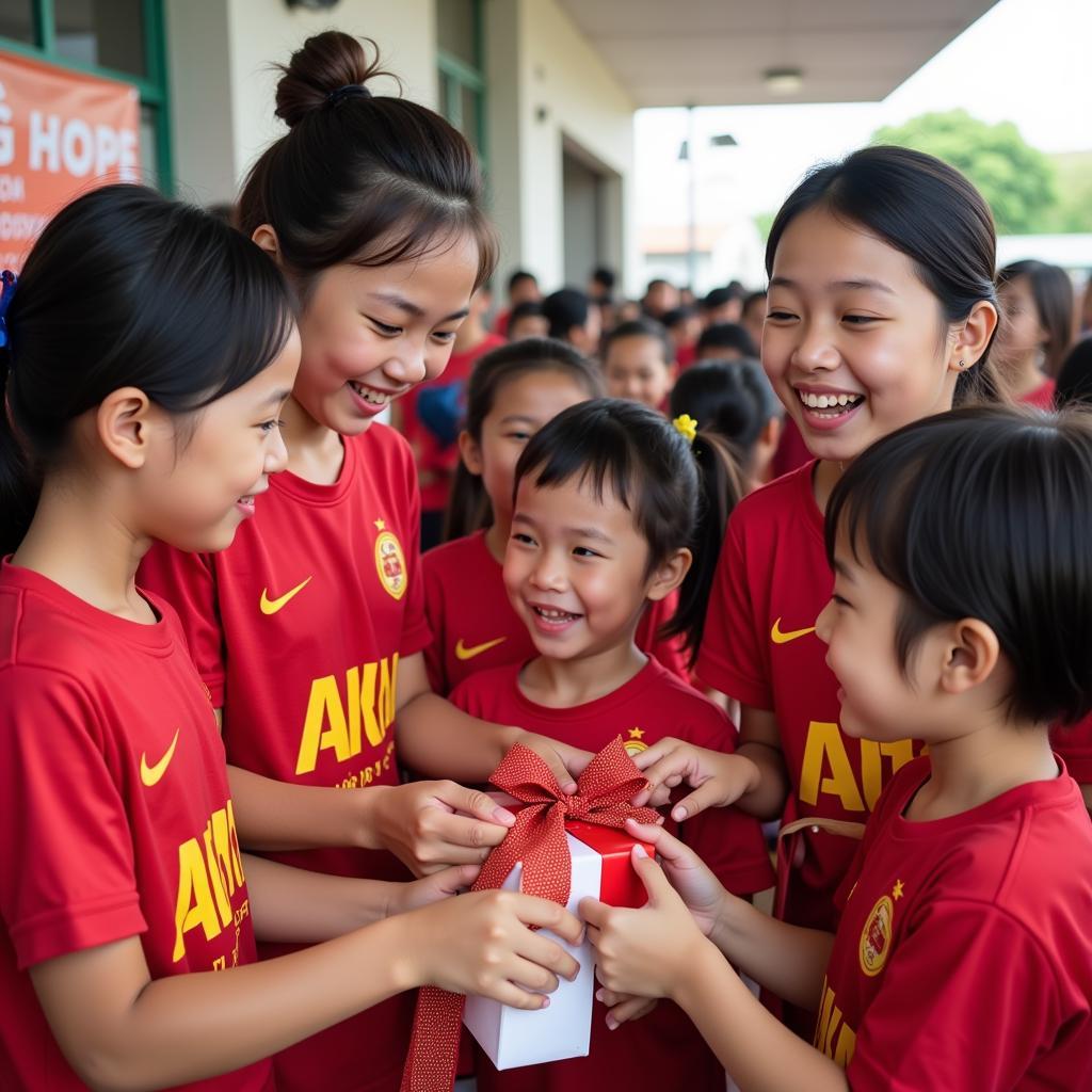 CLB Vòng Tay Nhân Ái tham gia hoạt động thiện nguyện