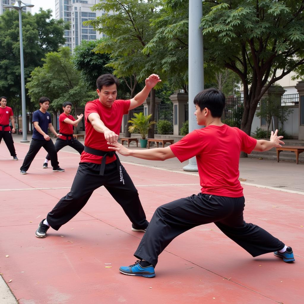 CLB Vovinam TP HCM tập luyện