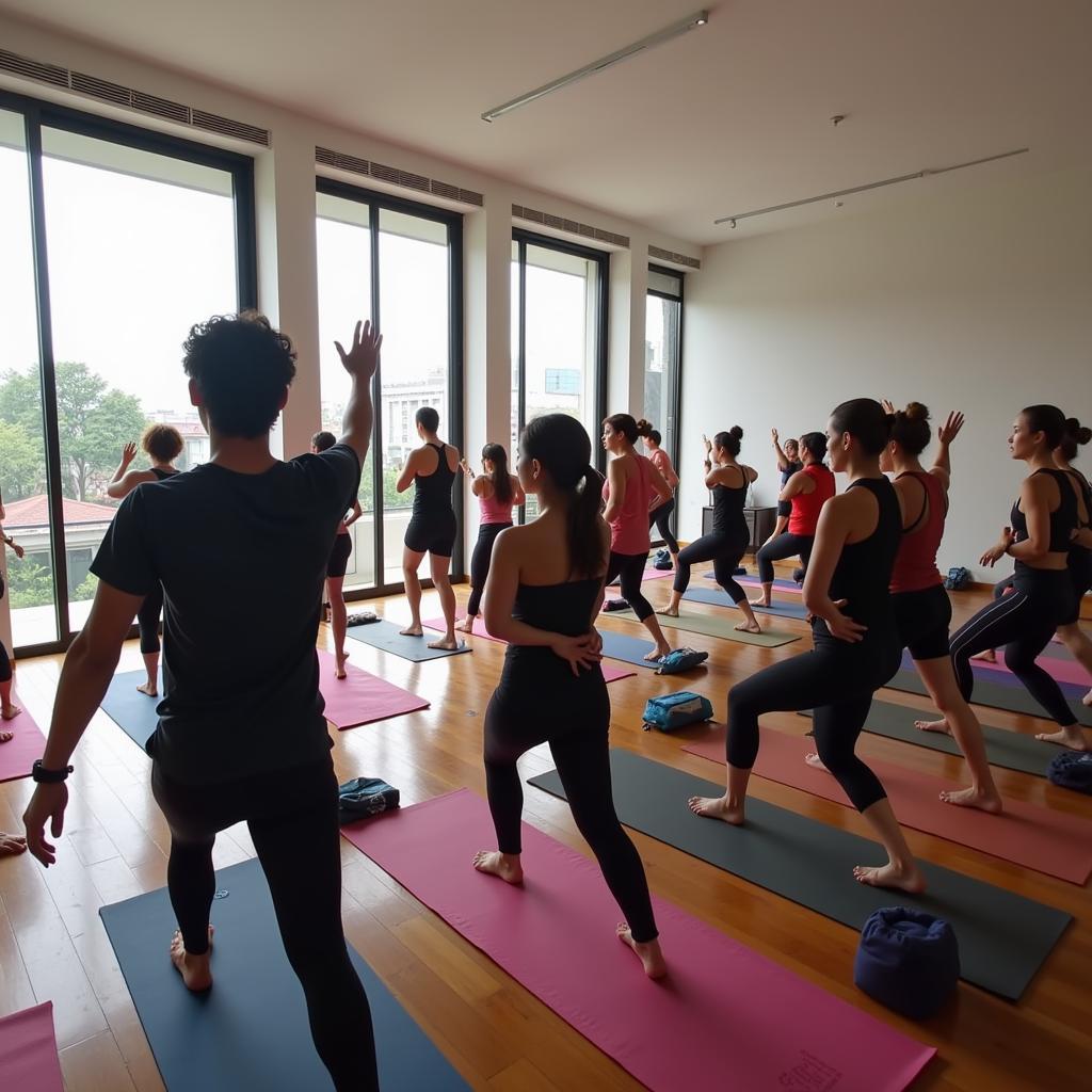 Lớp học đa dạng tại CLB Yoga Quận 7