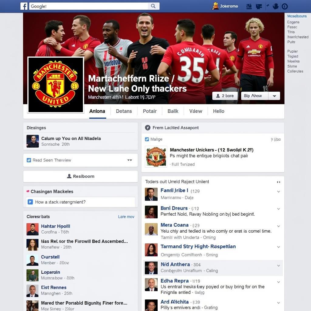 Cộng đồng fan Manchester United trên Facebook