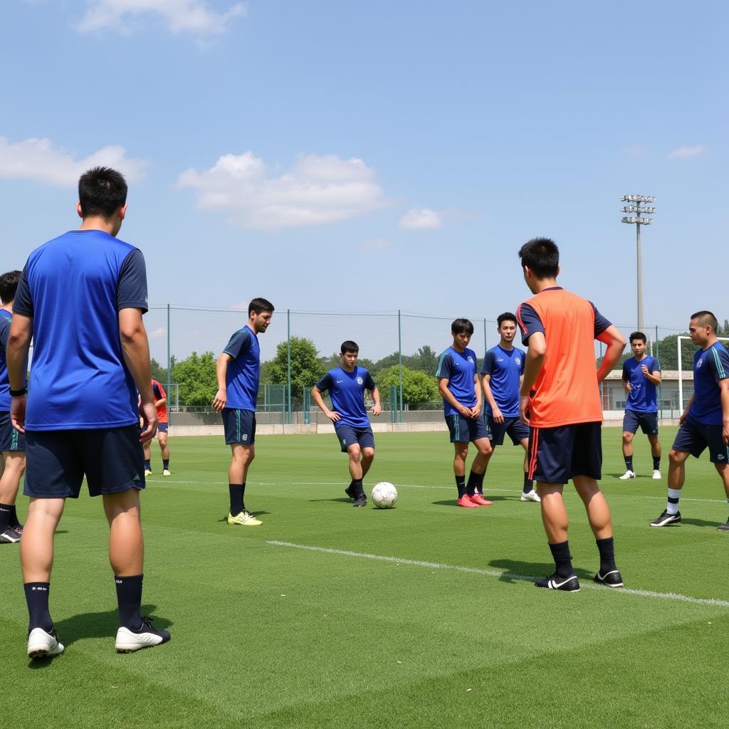 Công Phượng tập luyện cùng đồng đội tại Incheon United