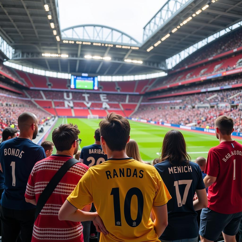 Du khách tham quan sân vận động Stade de France