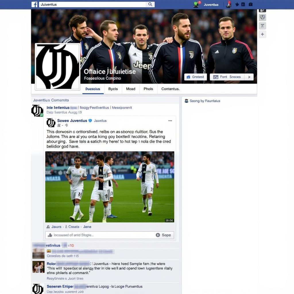 Trang Facebook CLB Bóng Đá Juventus: Cập Nhật Thông Tin Mới Nhất Cho Fan