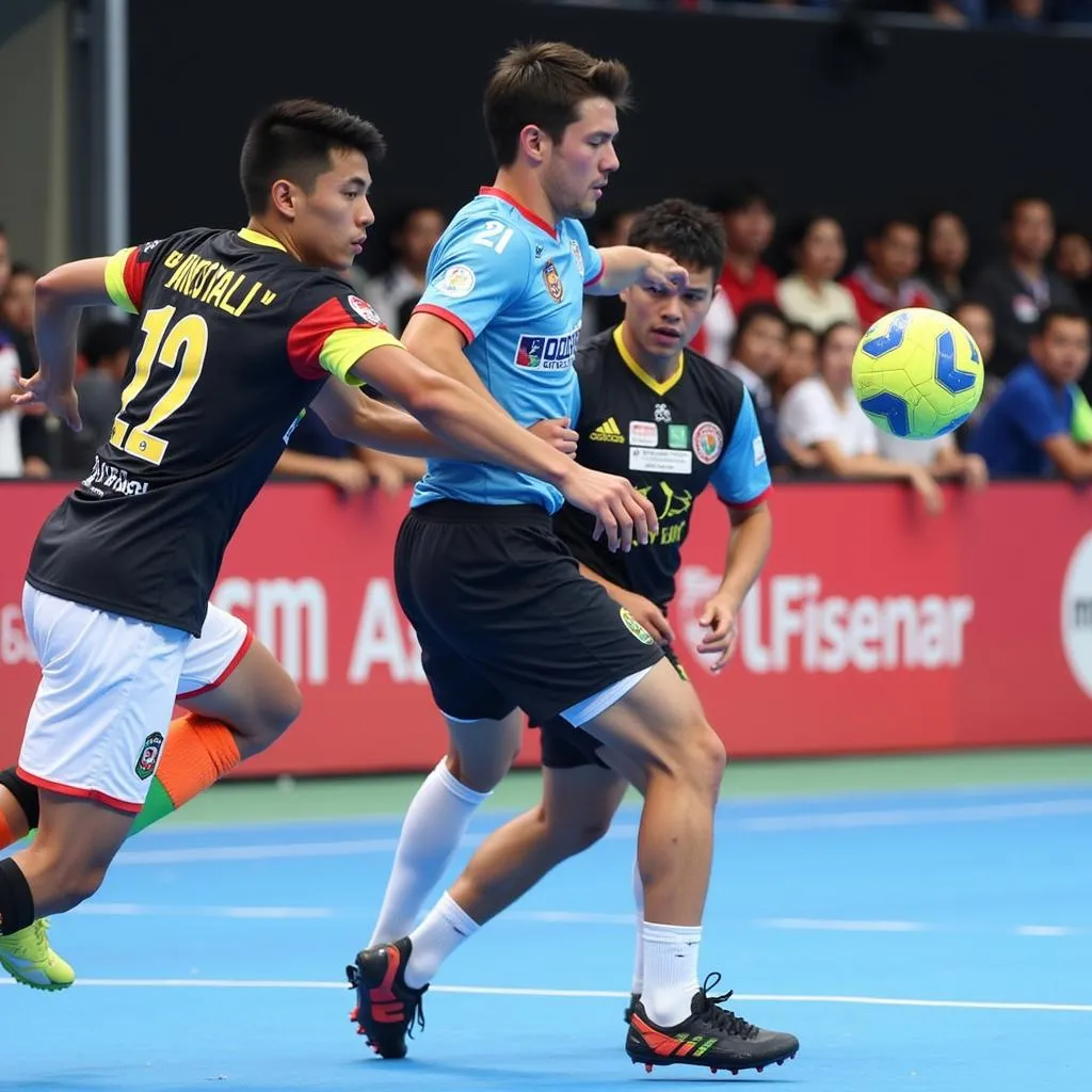 Hình ảnh các cầu thủ futsal thi đấu tại giải Futsal CLB Châu Á 2019