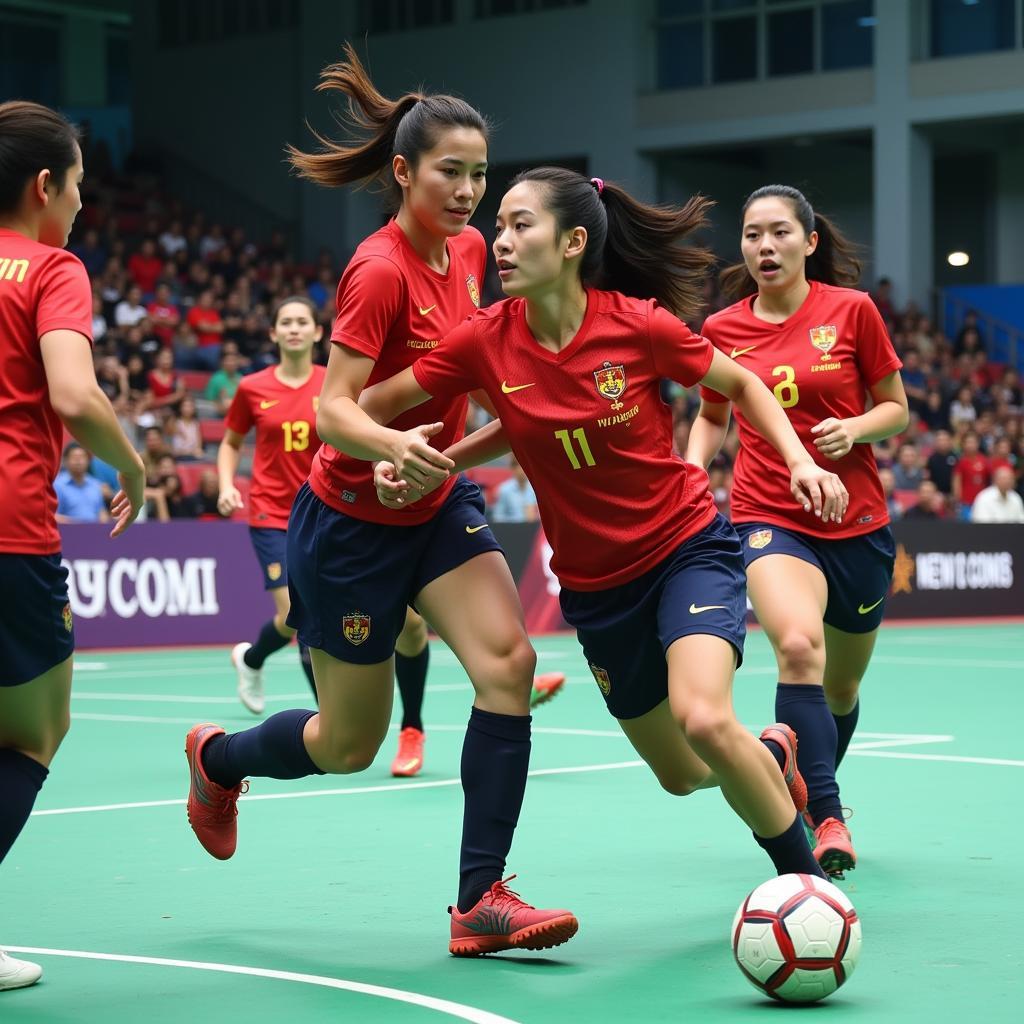 Đội tuyển futsal Việt Nam thi đấu