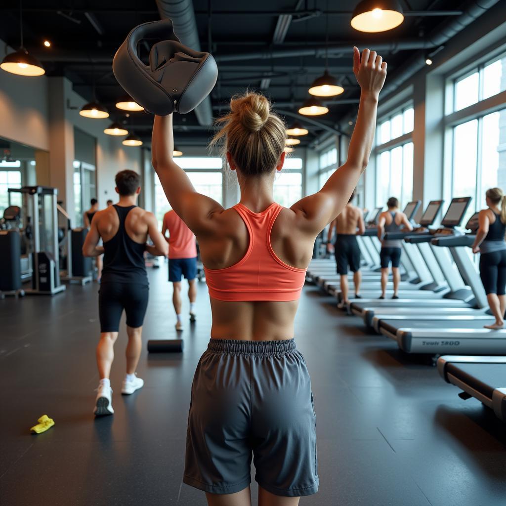 Giải phóng năng lượng tại phòng gym Hoàng Mai