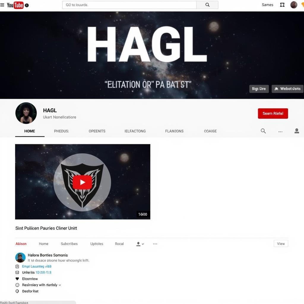 Logo kênh HAGL Youtube