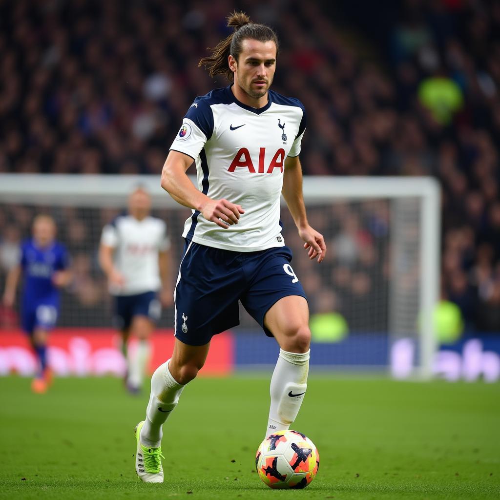 Harry Kane in Tottenham 2018 Kit