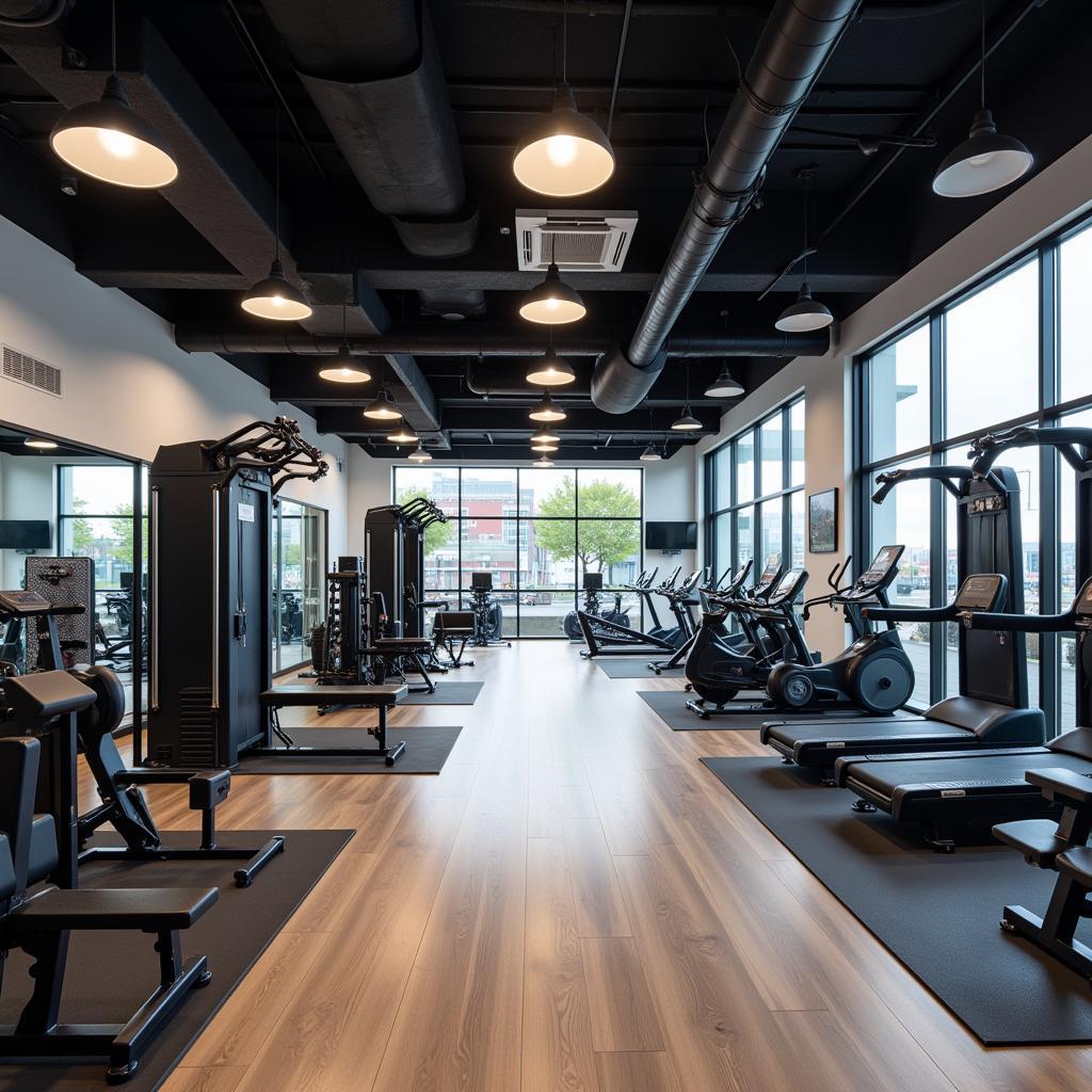 Hệ thống gym hiện đại tại CLB Gym Olympia