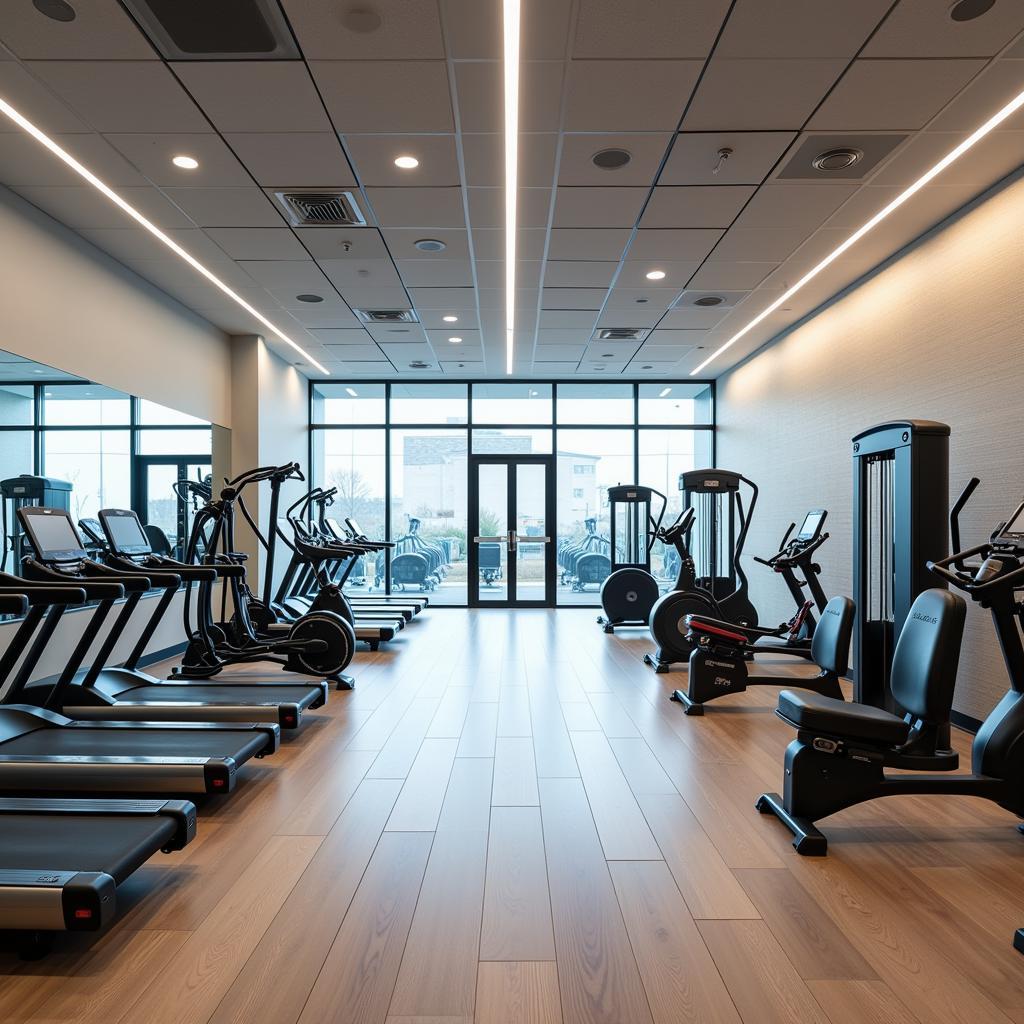 Hệ thống trang thiết bị gym hiện đại