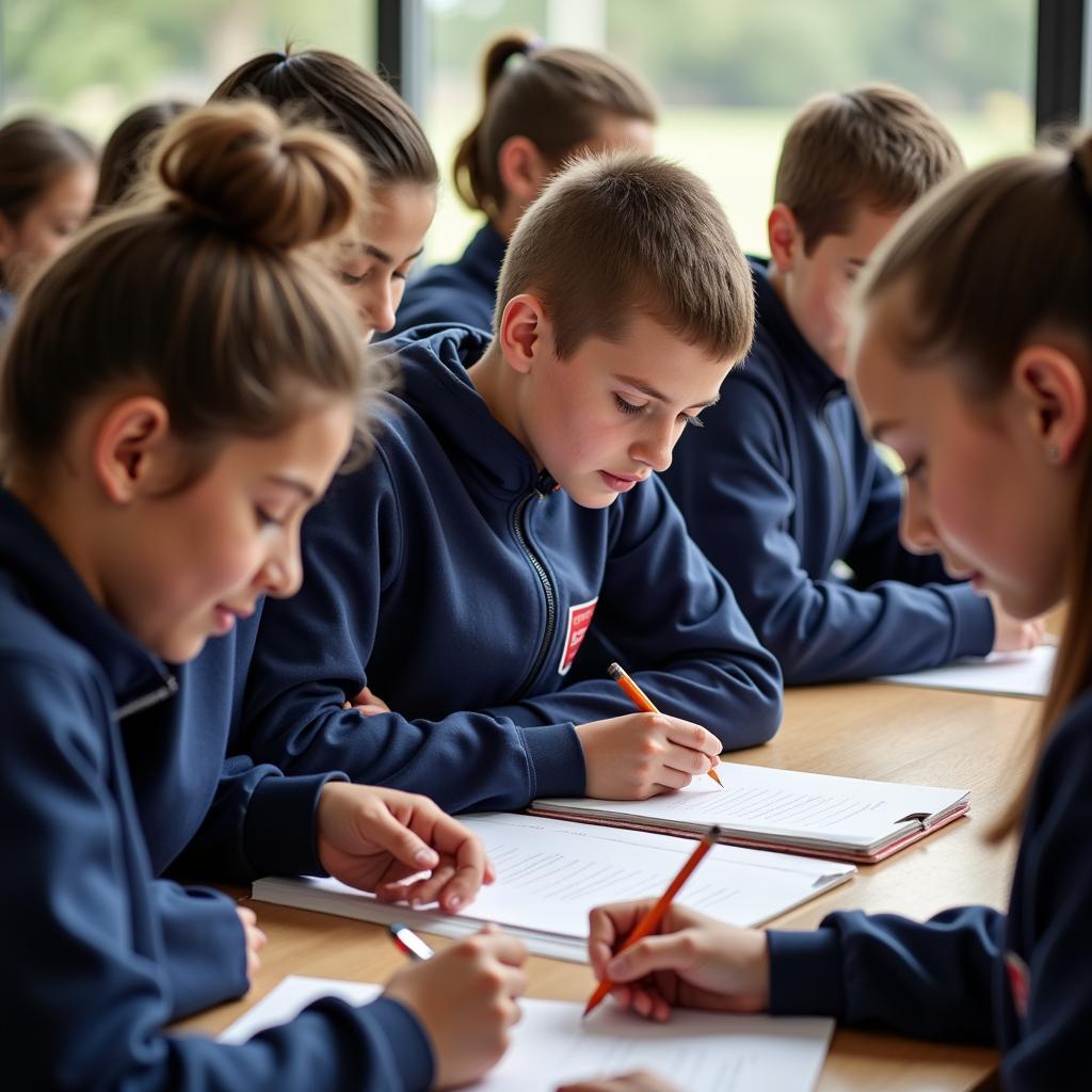 Students Joining Football Club