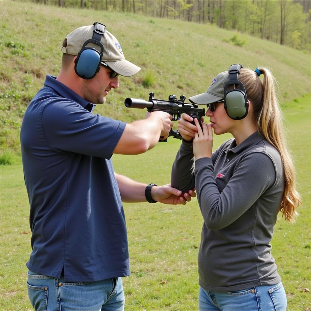 Shooting Instructor Guiding