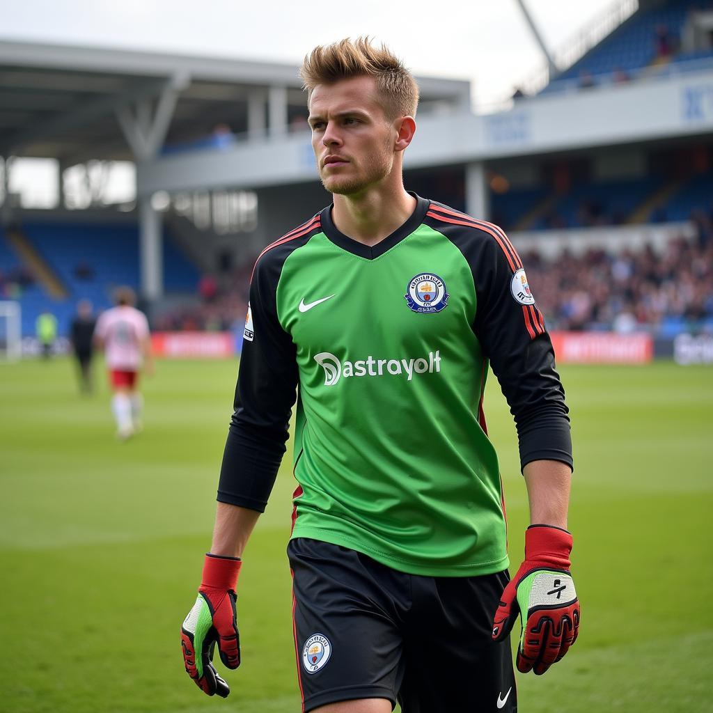 Joe Hart thời còn thi đấu cho Shrewsbury Town