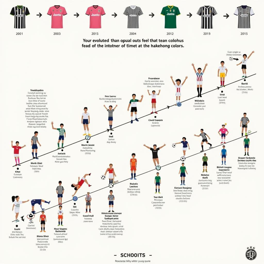 Juventus Team Color Evolution