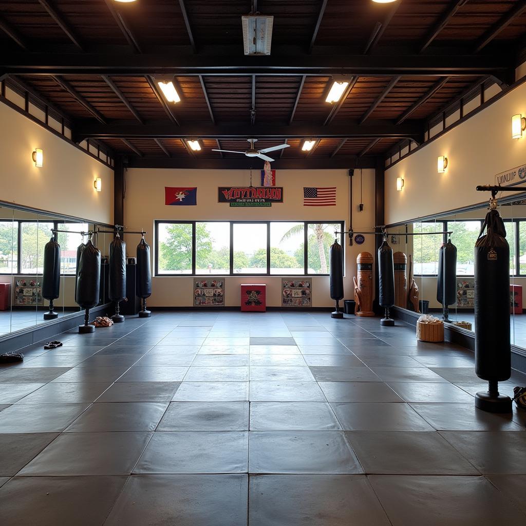 Spacious training area at Vovinam CLB