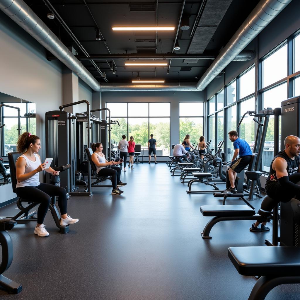 Phòng tập hiện đại tại CLB Nguyễn Du Gym