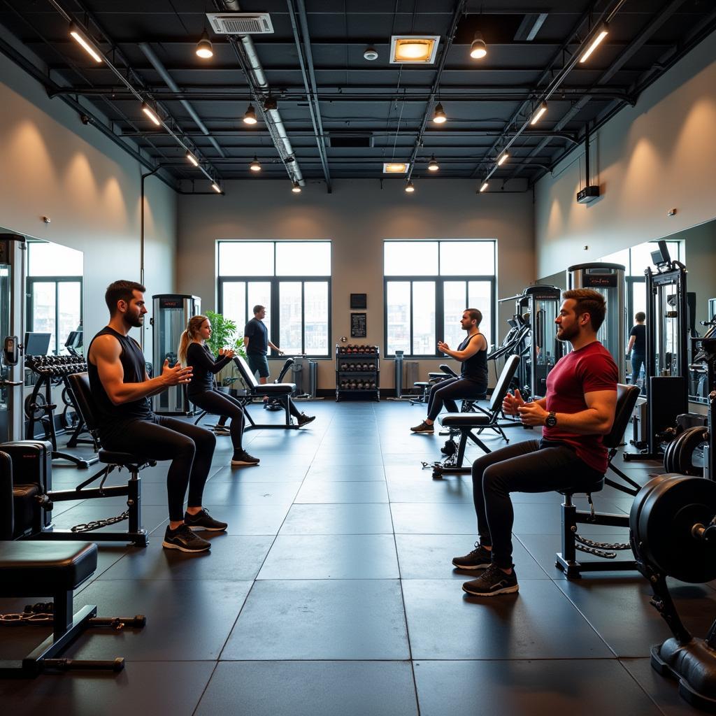 Không gian tập luyện tại CLB Dũng Gym