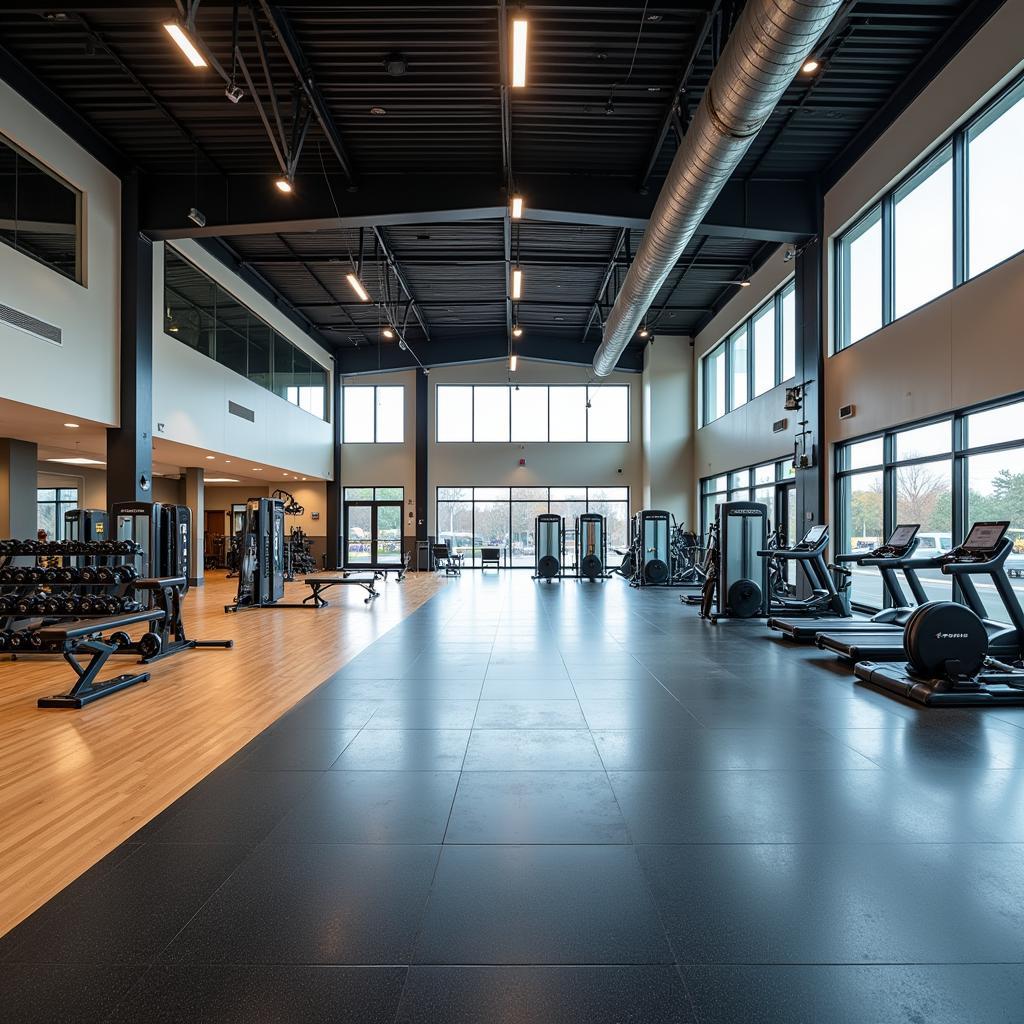 Training space at Nguyen Oanh gym