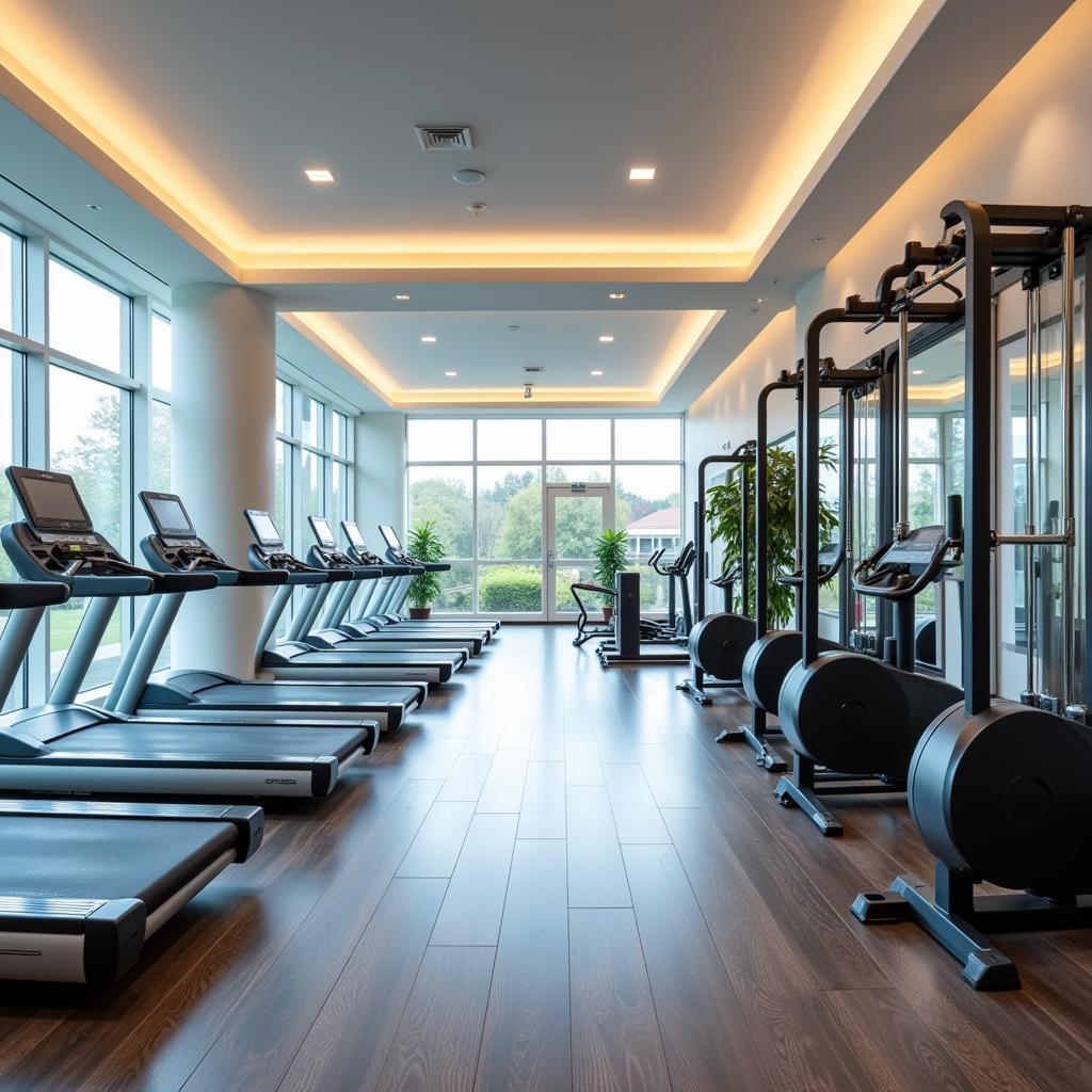 Phòng tập gym hiện đại