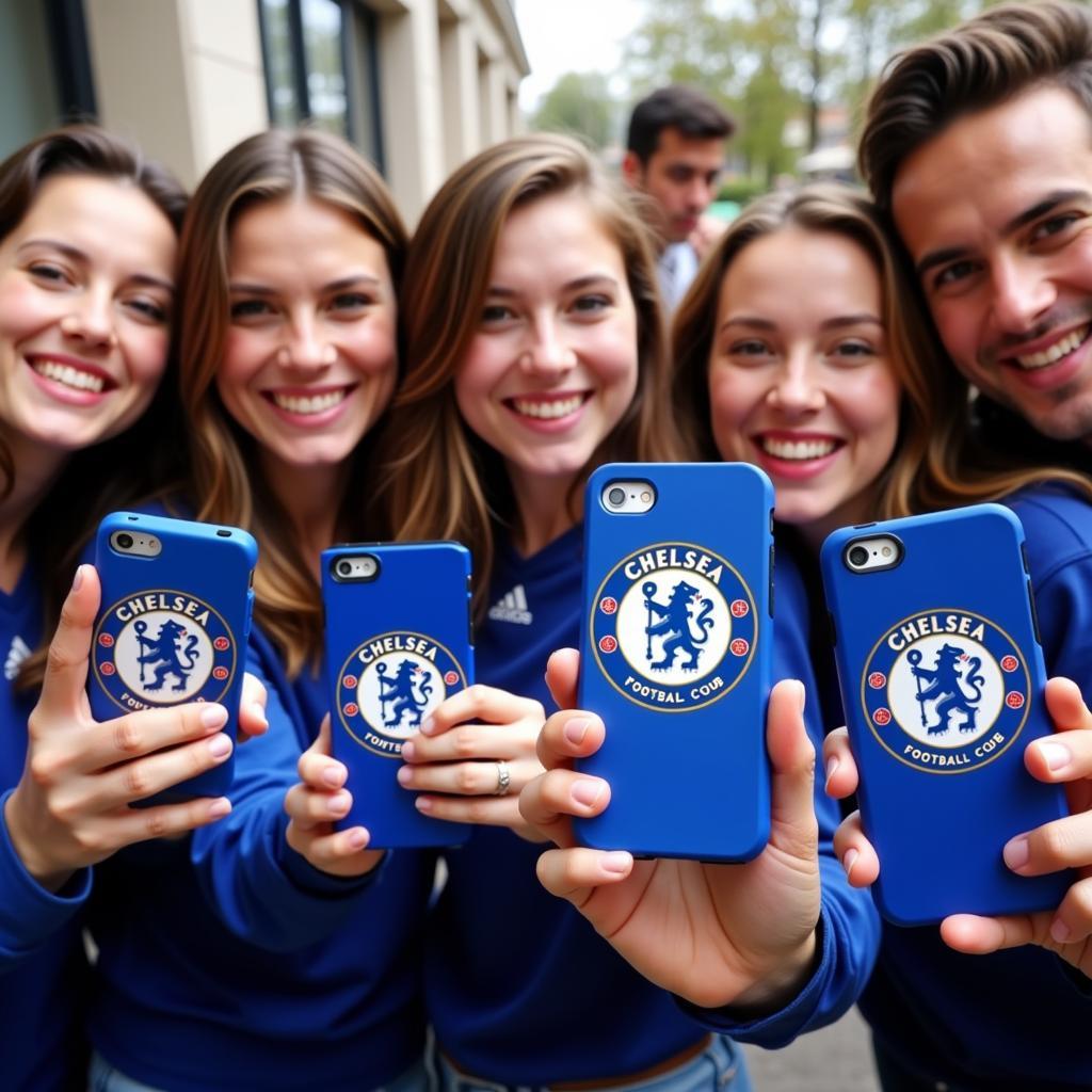 Kính iPhone 4 CLB Chelsea Món Quà Ý Nghĩa