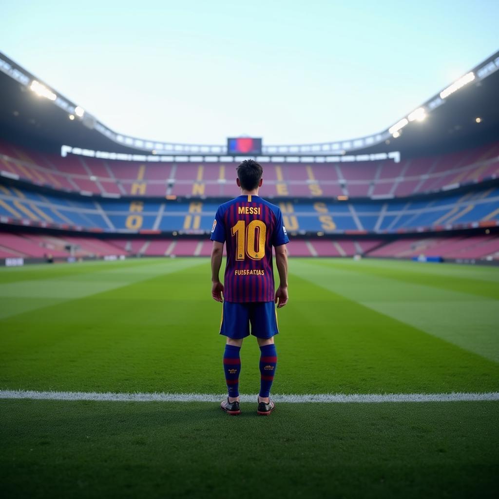 Lionel Messi trở lại Nou Camp