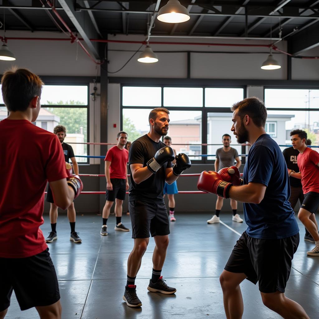 Lớp học boxing tại CLB Bình Thạnh