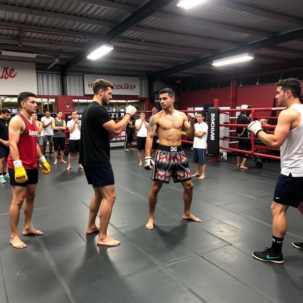 Hình ảnh lớp học Muay Thai tại CLB Soldier Muay Thai