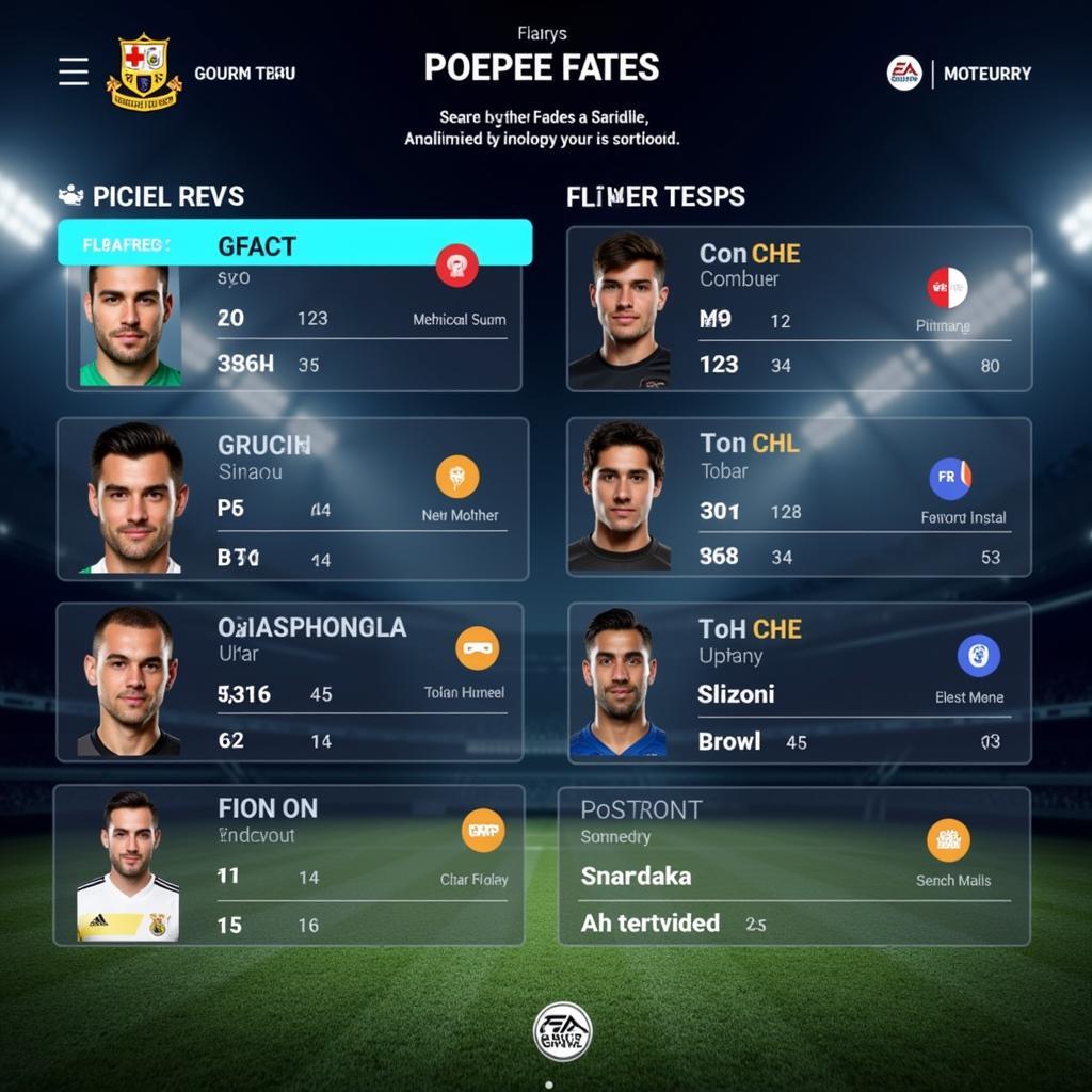 Lựa chọn cầu thủ trong FIFA Online 3