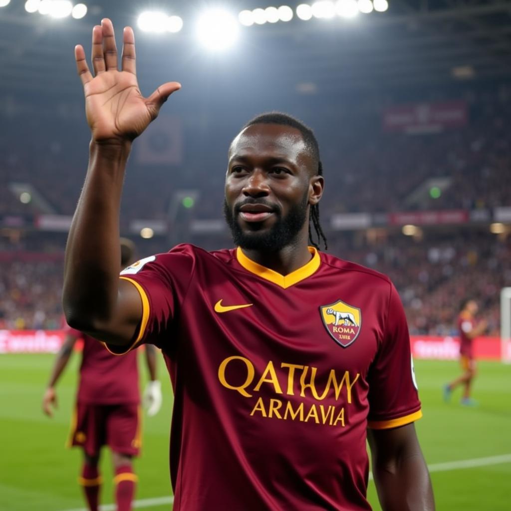 Lukaku ra mắt trong màu áo AS Roma