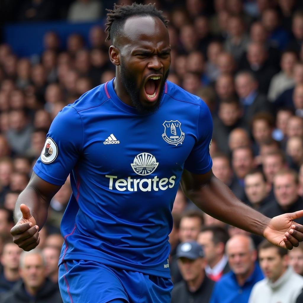 Lukaku thời kỳ thi đấu cho Everton