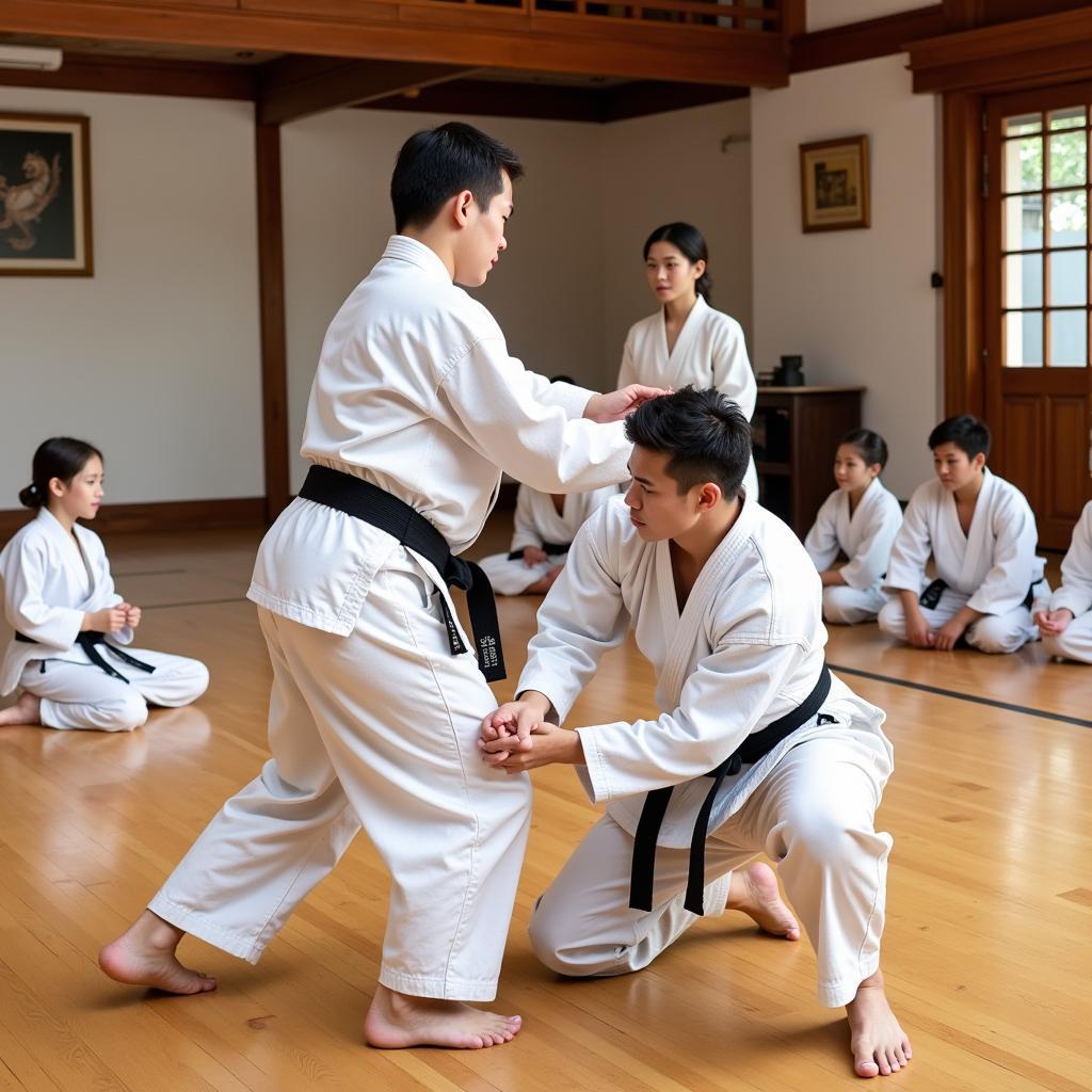 Buổi tập Aikido tại CLB Meidokan Phú Nhuận